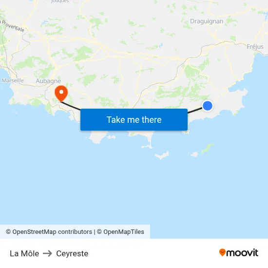 La Môle to Ceyreste map