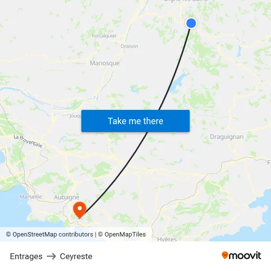 Entrages to Ceyreste map