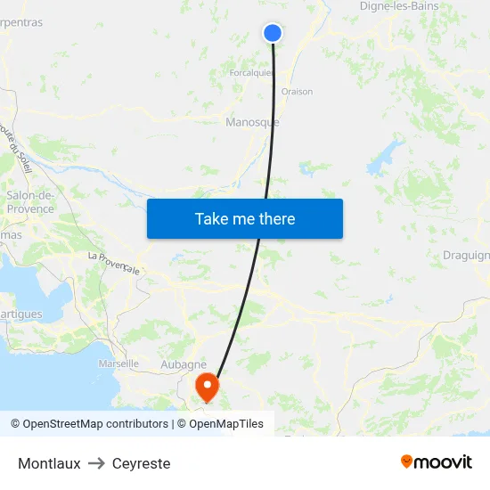 Montlaux to Ceyreste map