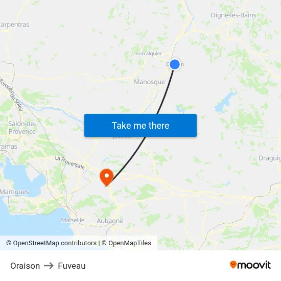 Oraison to Fuveau map