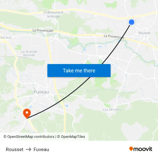 Rousset to Fuveau map