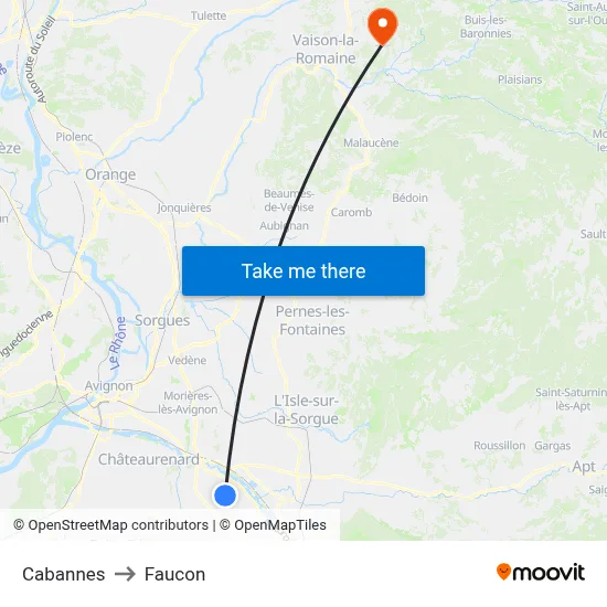 Cabannes to Faucon map