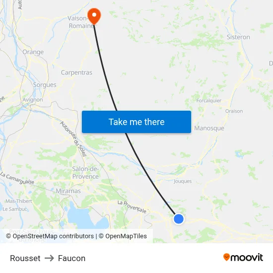 Rousset to Faucon map