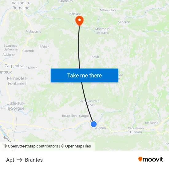 Apt to Brantes map
