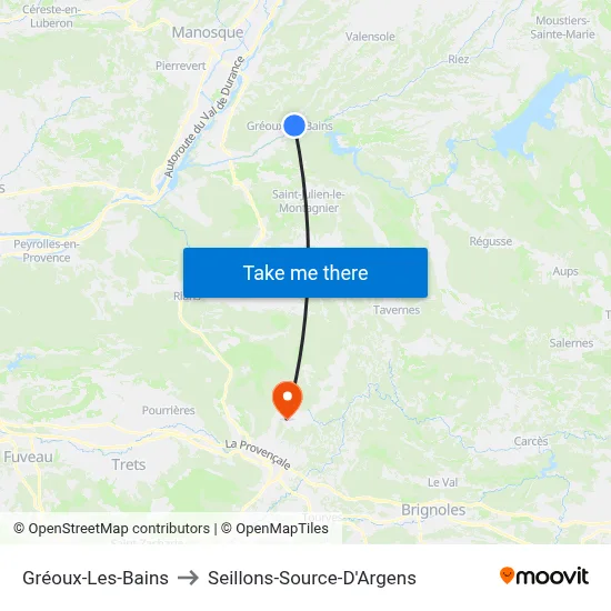 Gréoux-Les-Bains to Seillons-Source-D'Argens map