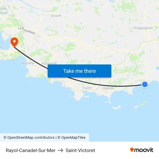 Rayol-Canadel-Sur-Mer to Saint-Victoret map