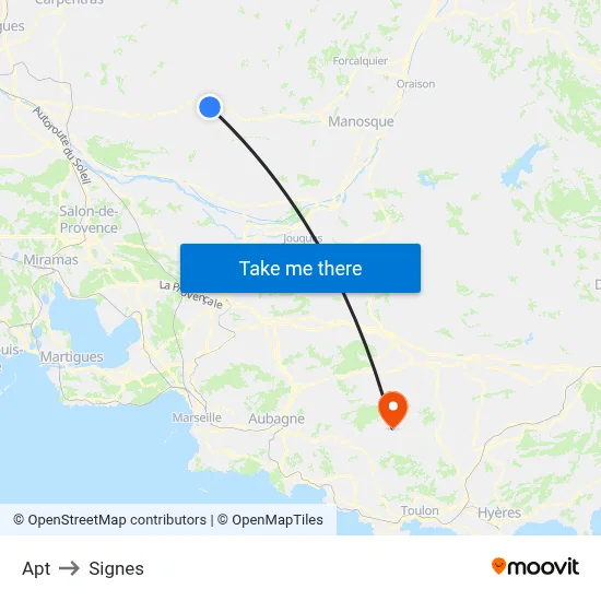 Apt to Signes map