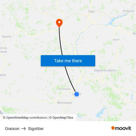 Oraison to Sigottier map