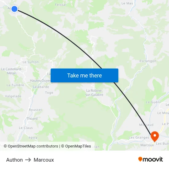 Authon to Marcoux map