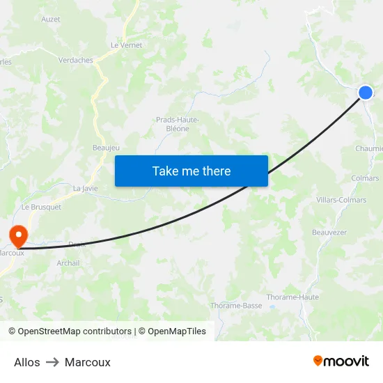 Allos to Marcoux map