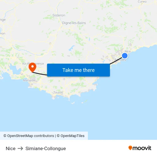 Nice to Simiane-Collongue map