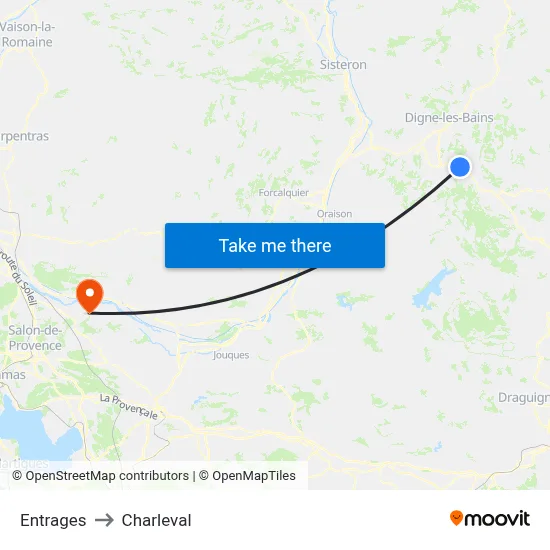 Entrages to Charleval map