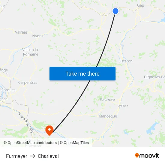 Furmeyer to Charleval map