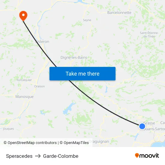 Speracedes to Garde-Colombe map