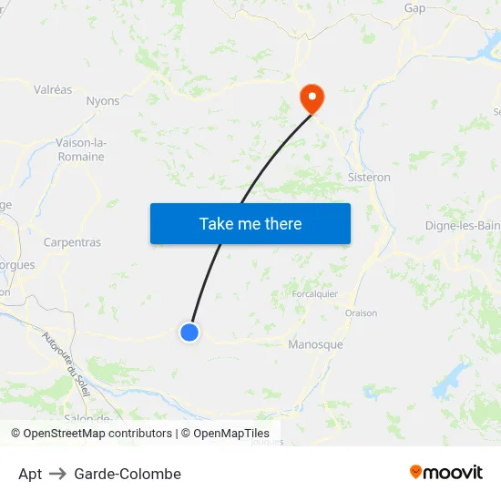 Apt to Garde-Colombe map