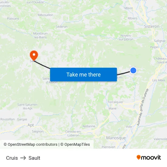 Cruis to Sault map