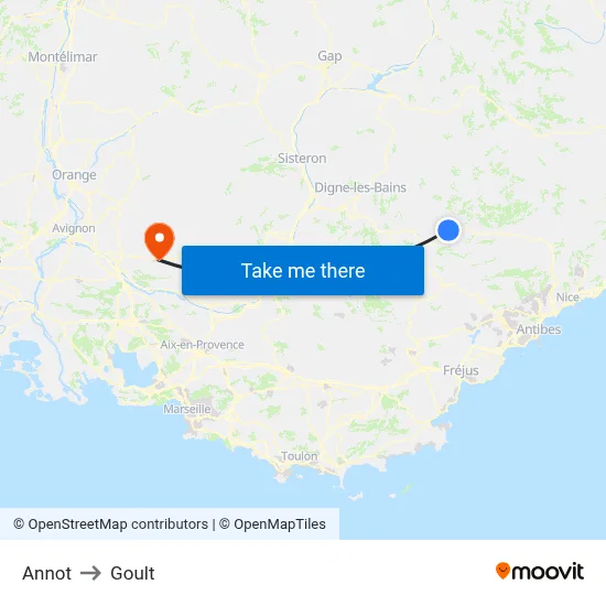 Annot to Goult map