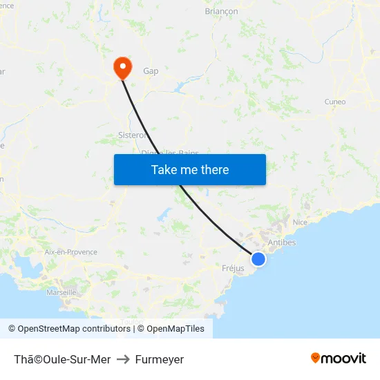 Thã©Oule-Sur-Mer to Furmeyer map