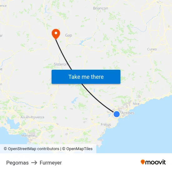 Pegomas to Furmeyer map