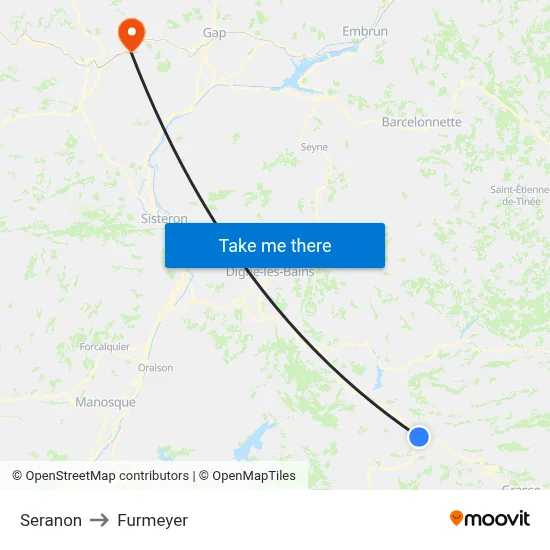 Seranon to Furmeyer map