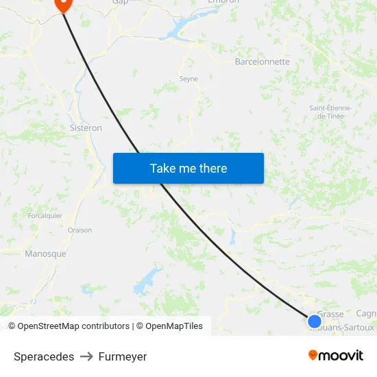 Speracedes to Furmeyer map