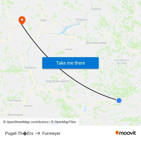 Puget-Th�Ers to Furmeyer map