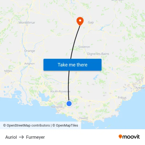 Auriol to Furmeyer map