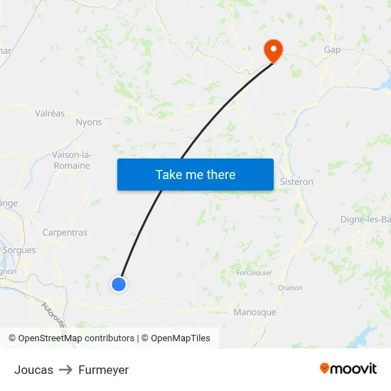Joucas to Furmeyer map