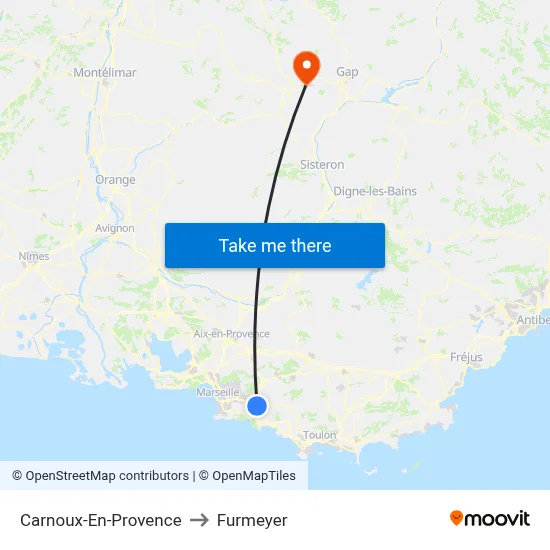 Carnoux-En-Provence to Furmeyer map