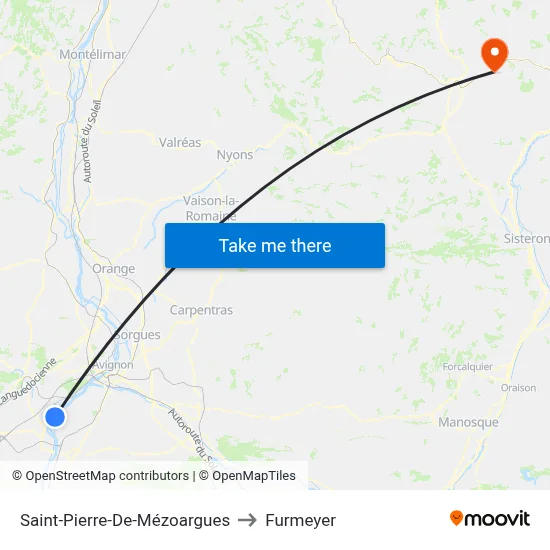 Saint-Pierre-De-Mézoargues to Furmeyer map