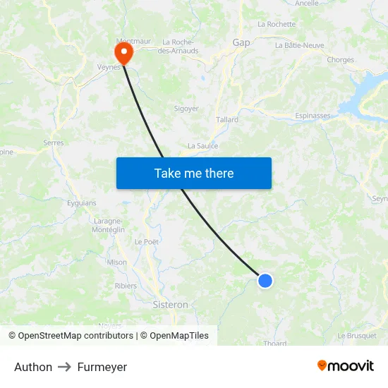 Authon to Furmeyer map