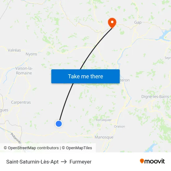 Saint-Saturnin-Lès-Apt to Furmeyer map