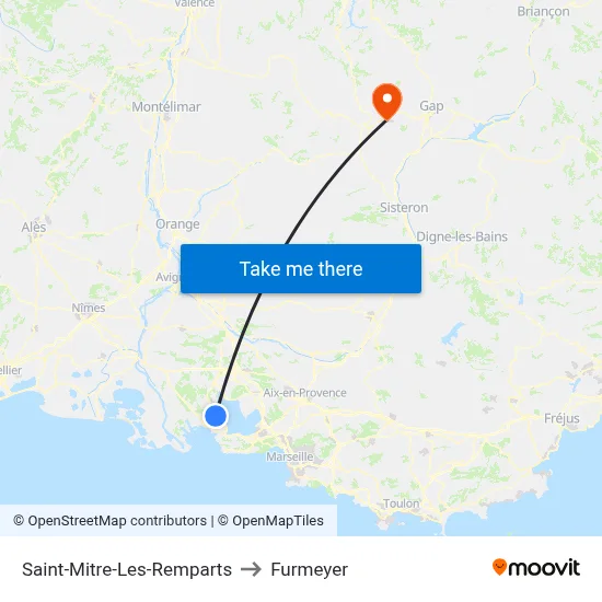 Saint-Mitre-Les-Remparts to Furmeyer map