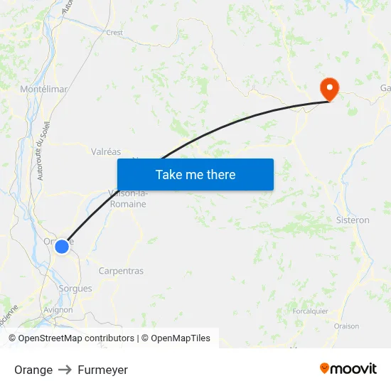 Orange to Furmeyer map
