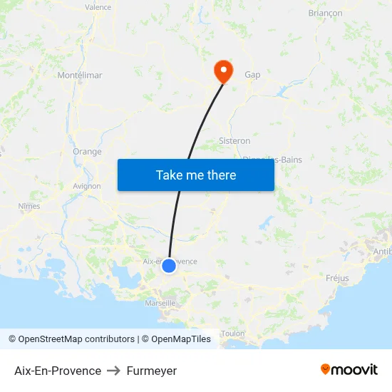 Aix-En-Provence to Furmeyer map
