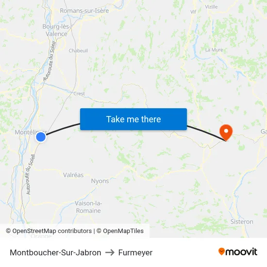 Montboucher-Sur-Jabron to Furmeyer map