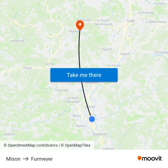 Mison to Furmeyer map