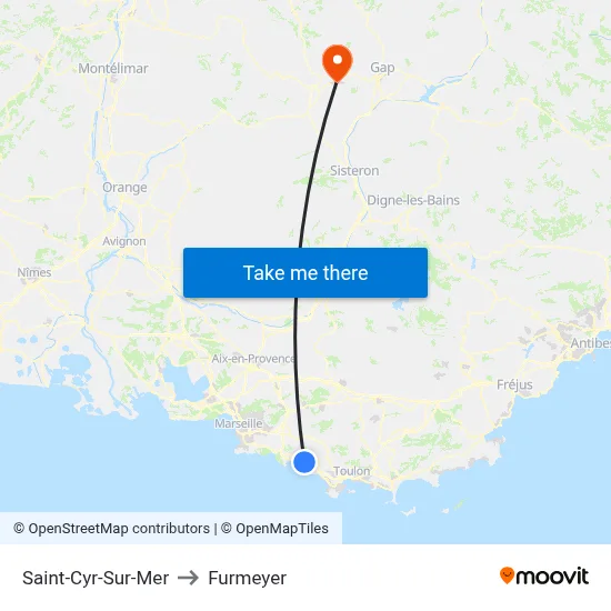Saint-Cyr-Sur-Mer to Furmeyer map