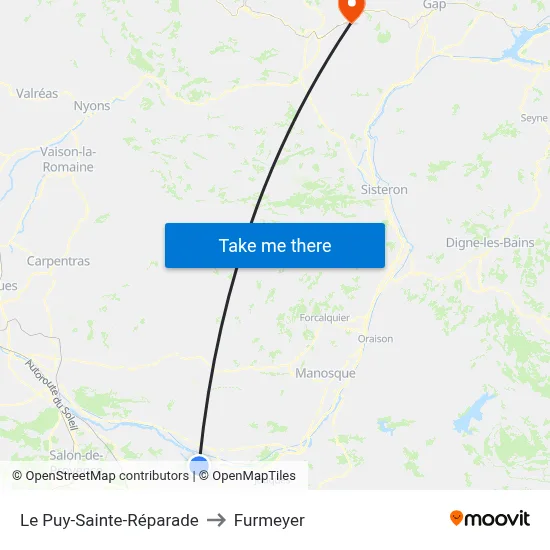 Le Puy-Sainte-Réparade to Furmeyer map