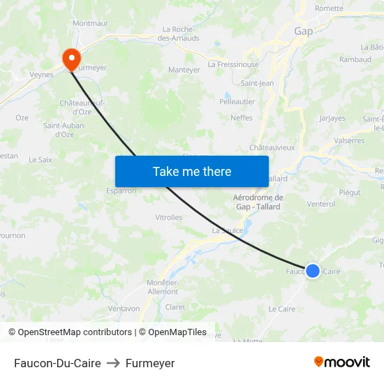Faucon-Du-Caire to Furmeyer map