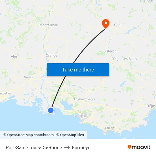 Port-Saint-Louis-Du-Rhône to Furmeyer map
