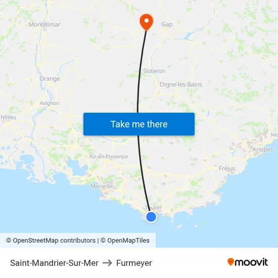 Saint-Mandrier-Sur-Mer to Furmeyer map
