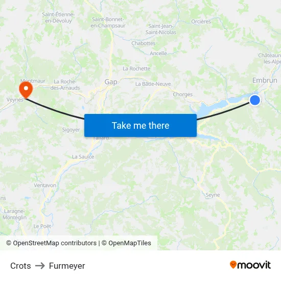 Crots to Furmeyer map