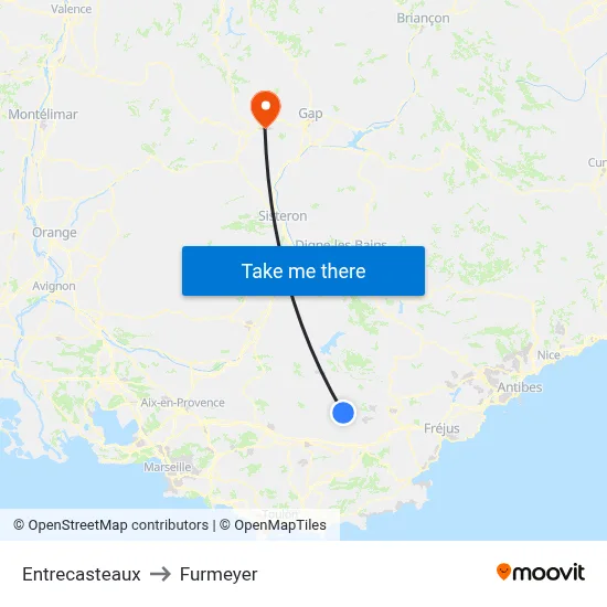 Entrecasteaux to Furmeyer map