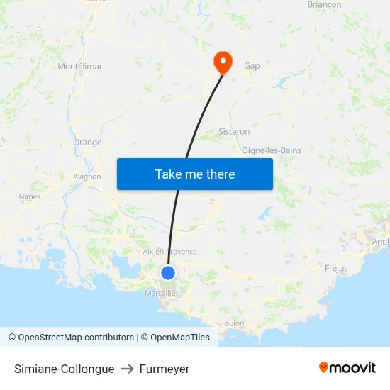 Simiane-Collongue to Furmeyer map