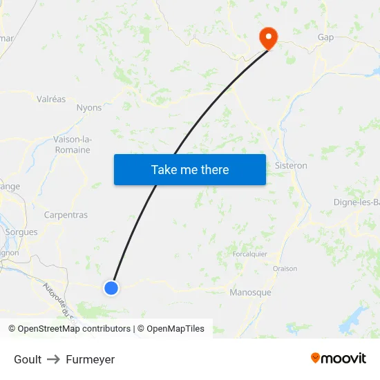 Goult to Furmeyer map