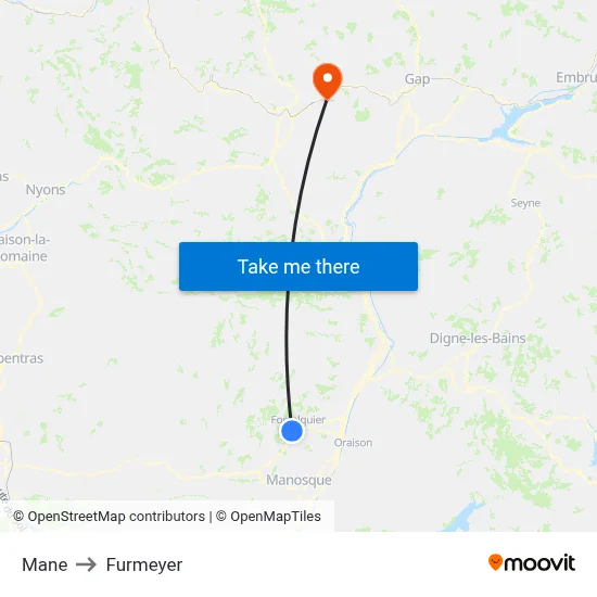 Mane to Furmeyer map