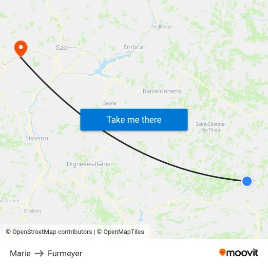 Marie to Furmeyer map