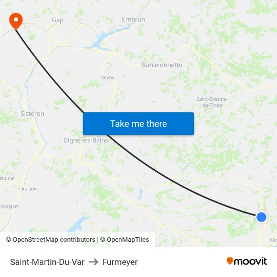 Saint-Martin-Du-Var to Furmeyer map