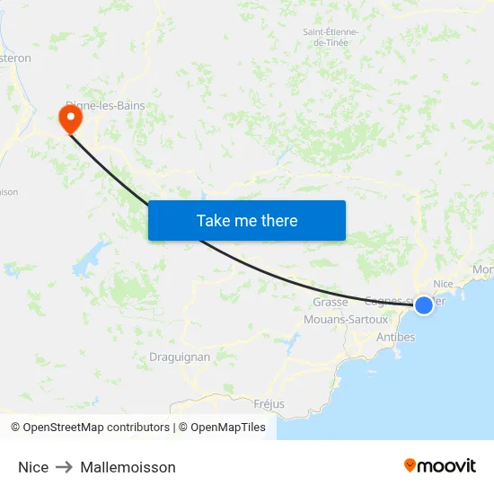 Nice to Mallemoisson map